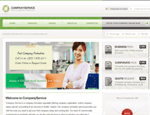 Tablet Screenshot of companyservice.ie